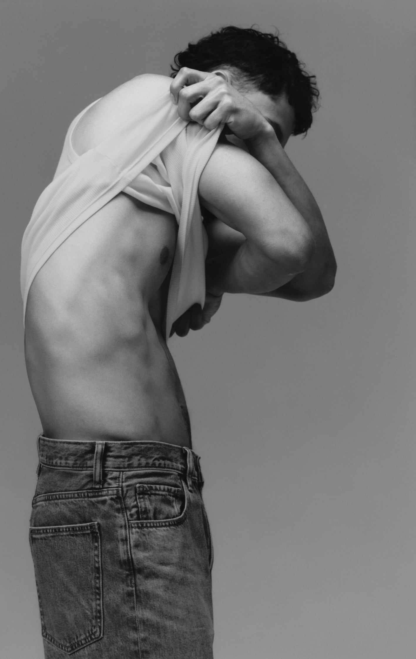 Débardeur homme blanc en coton