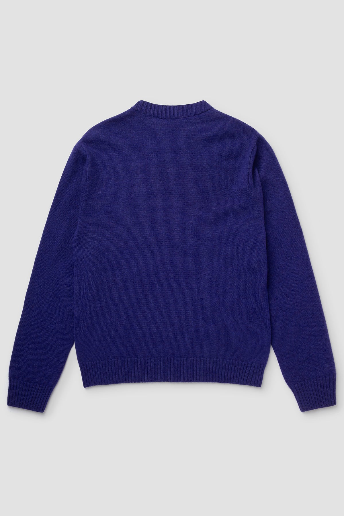 Dos Pull Violet en Laine Mérinos et Cachemire 