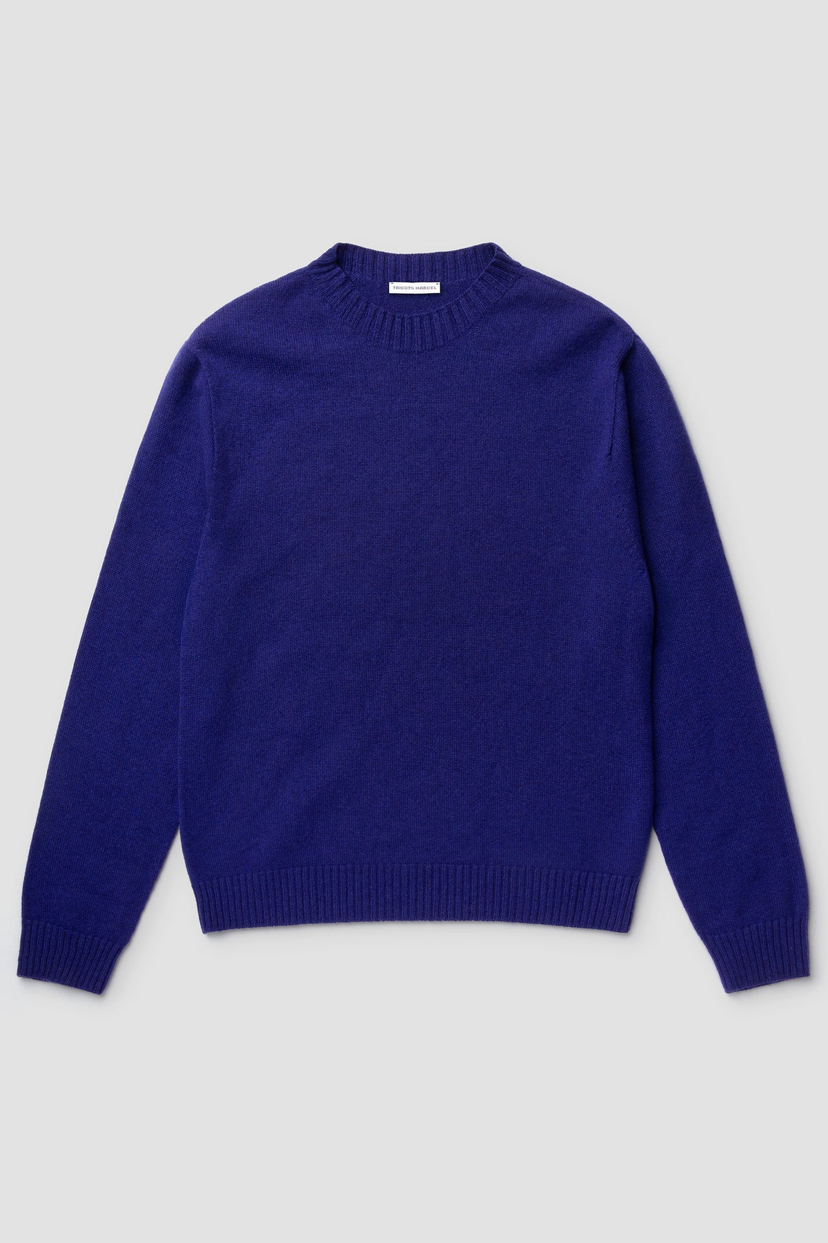 Pull Violet en Laine Mérinos et Cachemire Made in France