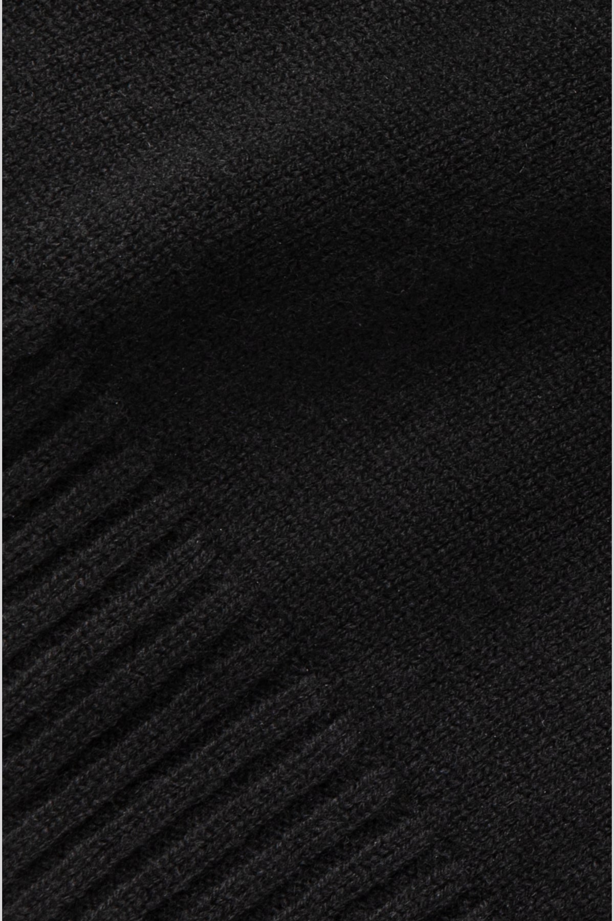 Pull Noir en Laine Mérinos et Cachemire 