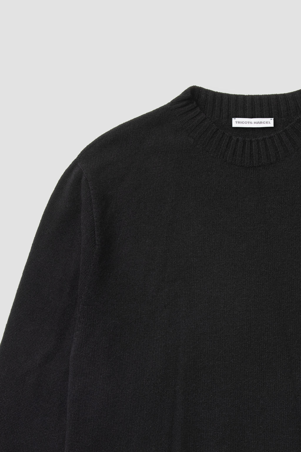 Pull Noir en Laine Mérinos et Cachemire Doux et Chaud