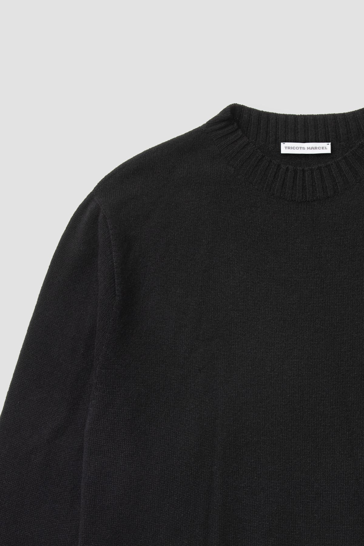 Pull Noir en Laine Mérinos et Cachemire Doux et Chaud