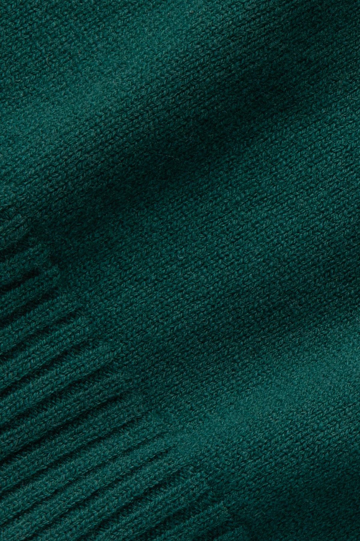 Pull Vert en Laine Mérinos et Cachemire 