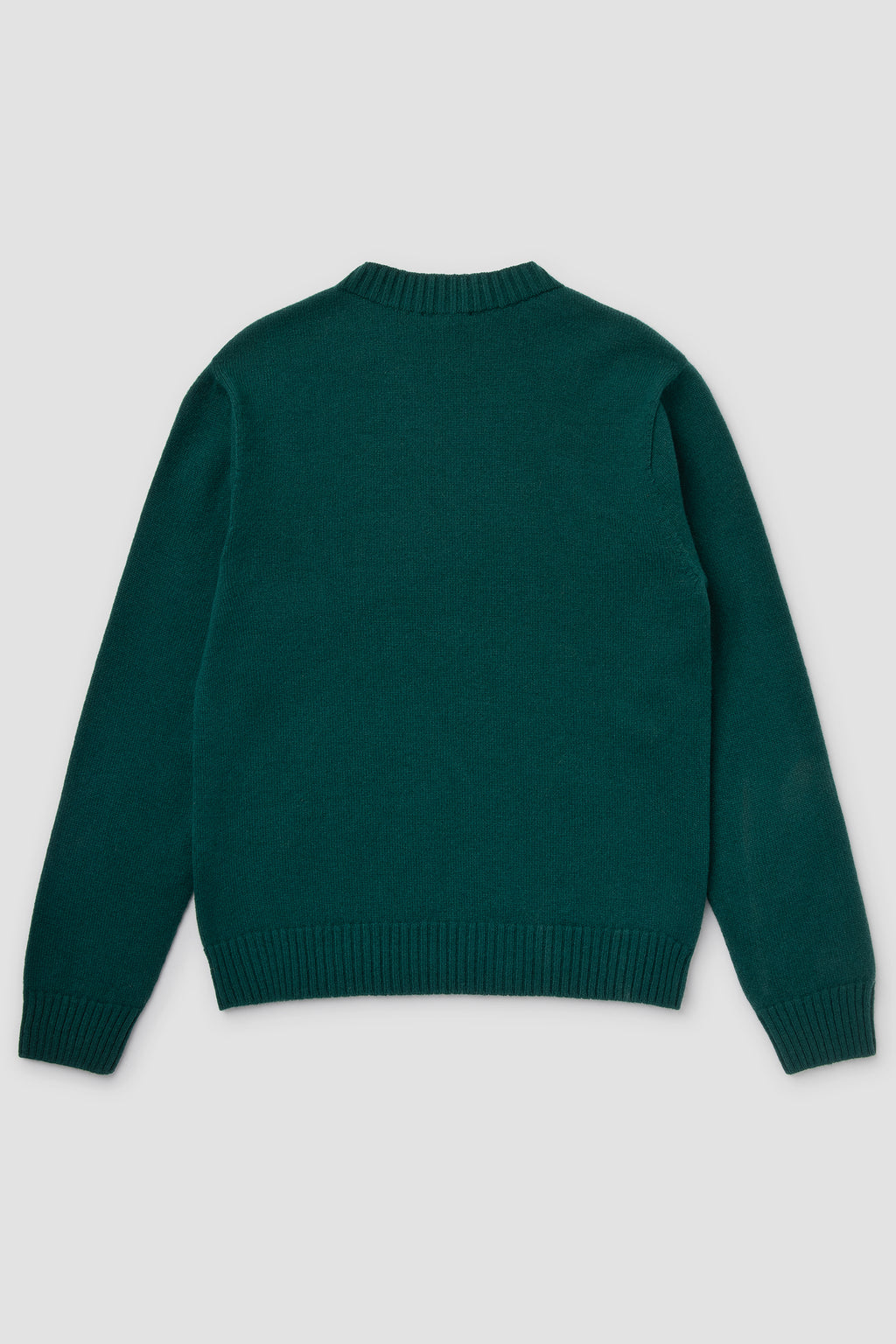 Dos Pull Vert en Laine Mérinos et Cachemire 