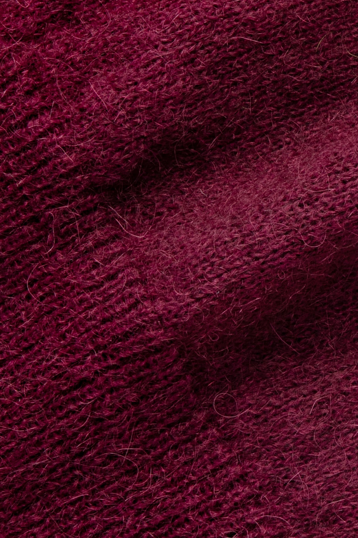 Pull Bordeaux en Mohair