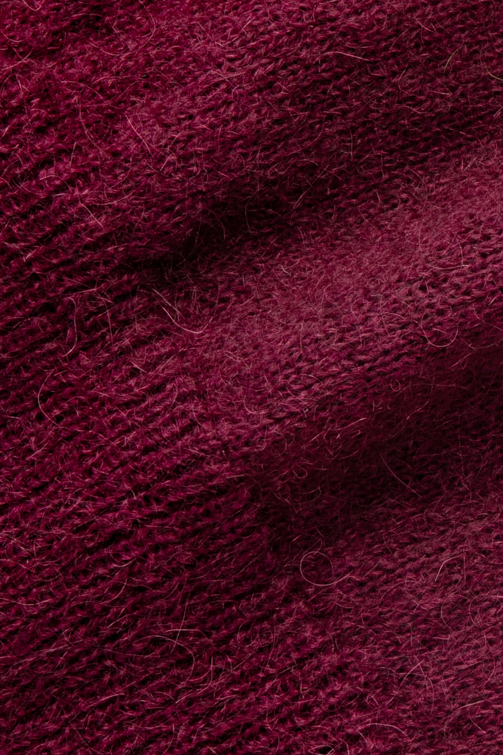 Pull Bordeaux en Mohair