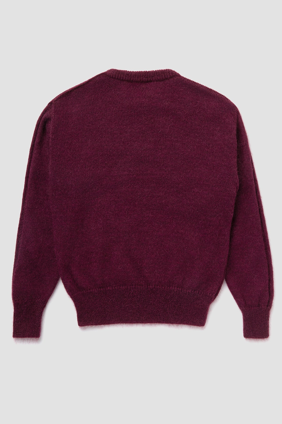 Dos Pull Bordeaux en Mohair