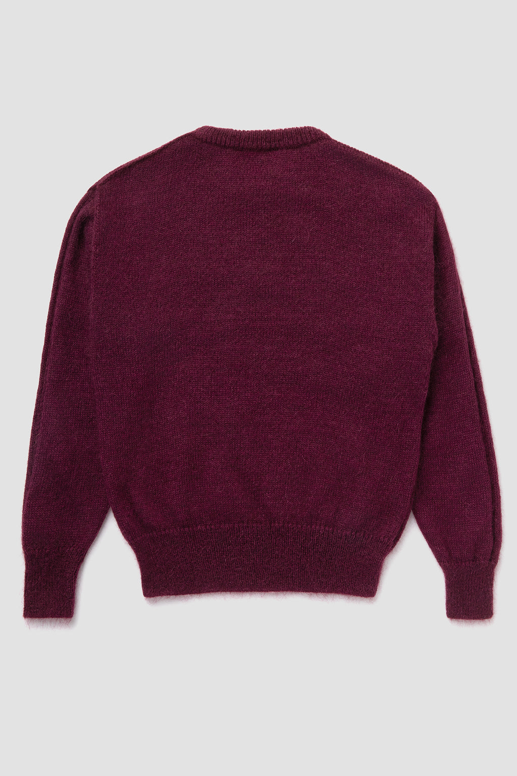 Dos Pull Bordeaux en Mohair