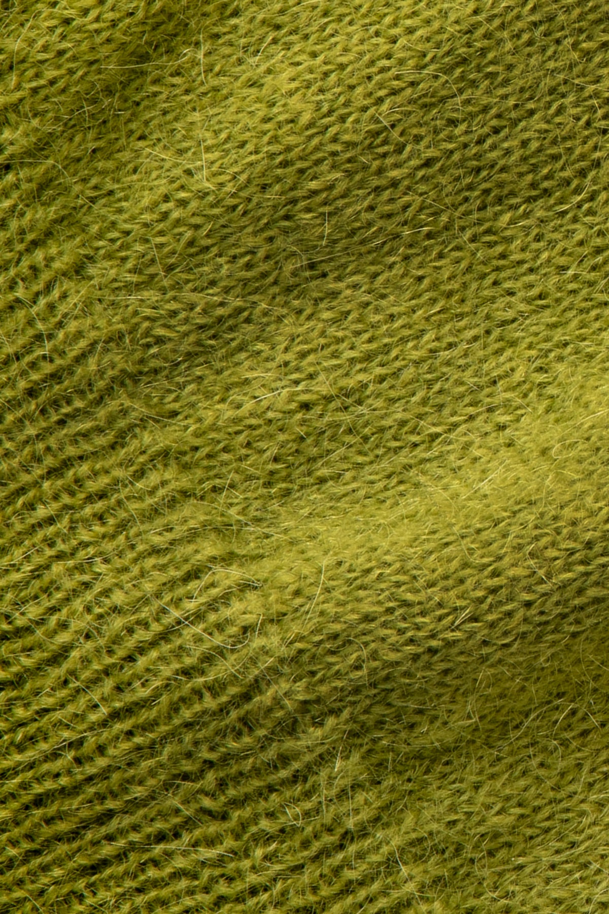 Pull sans manche Vert Mousse en Mohair