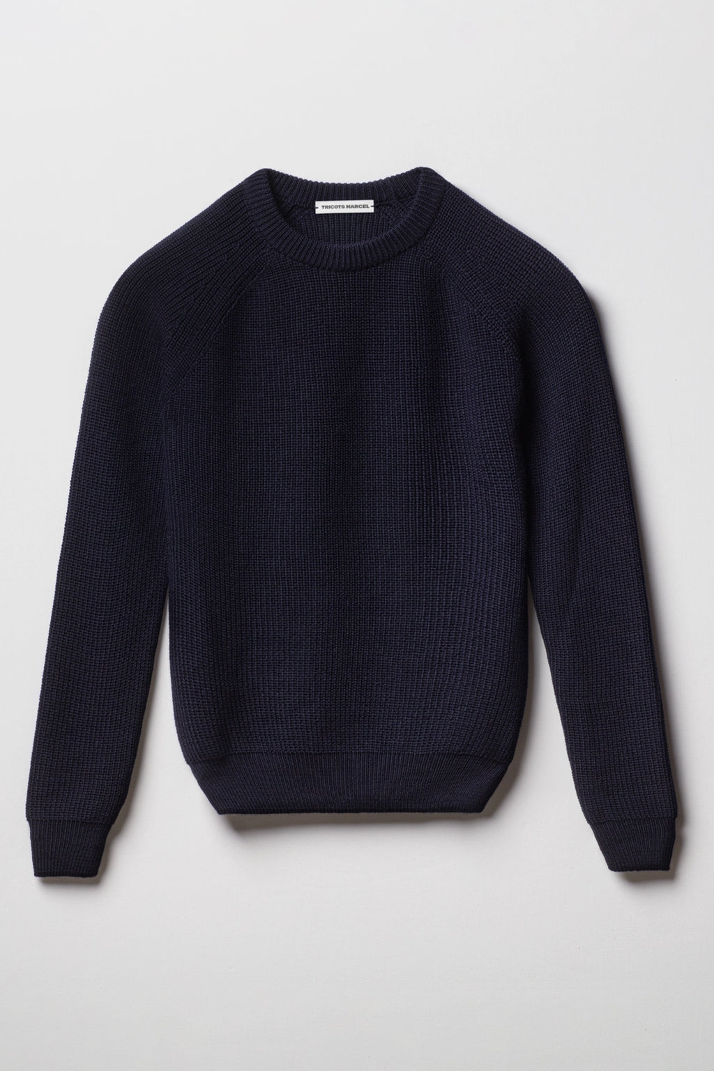 Pull Bleu Marine en Laine Mérinos Made in France
