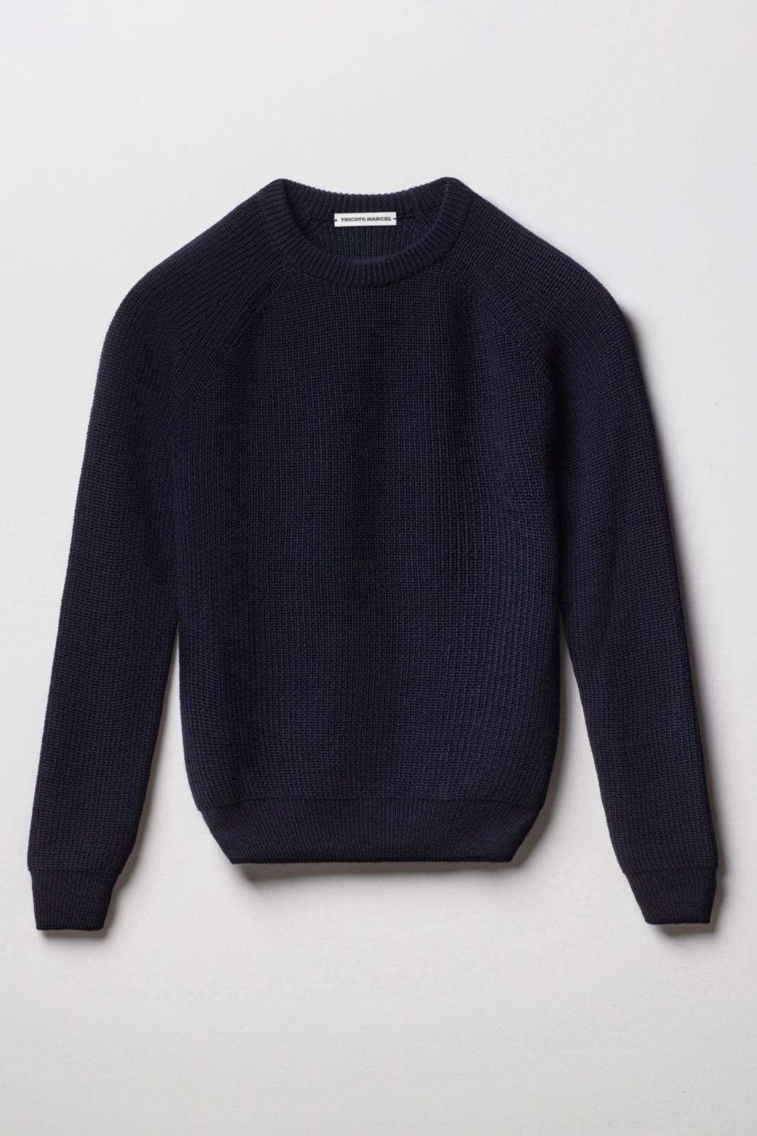 Pull Bleu Marine en Laine Mérinos Made in France