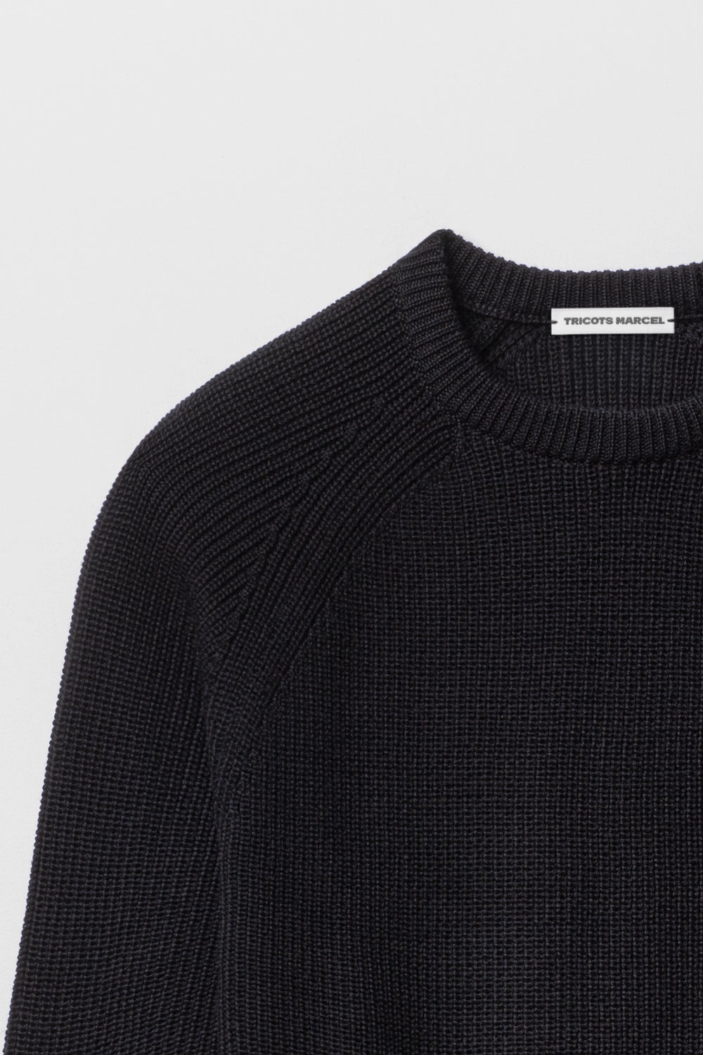 Pull Noir en Laine Mérinos Made in France