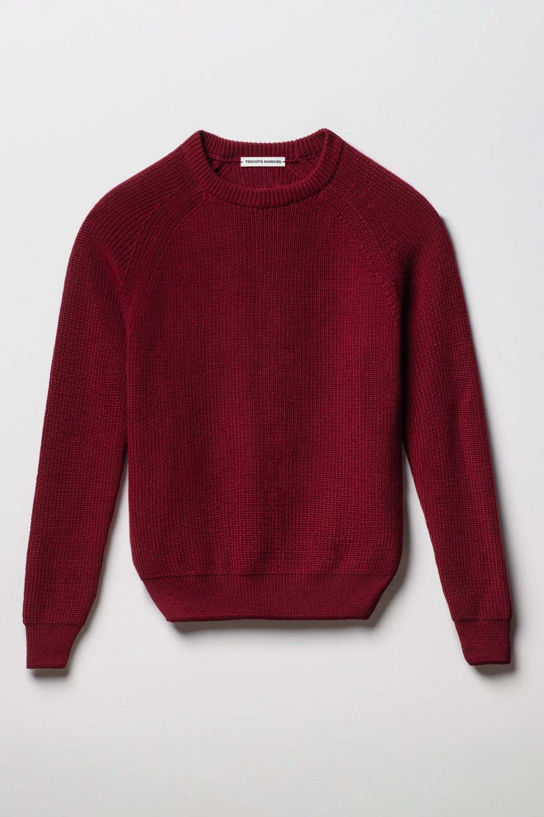 Pull Rouge Rubis en Laine Mérinos Made in France