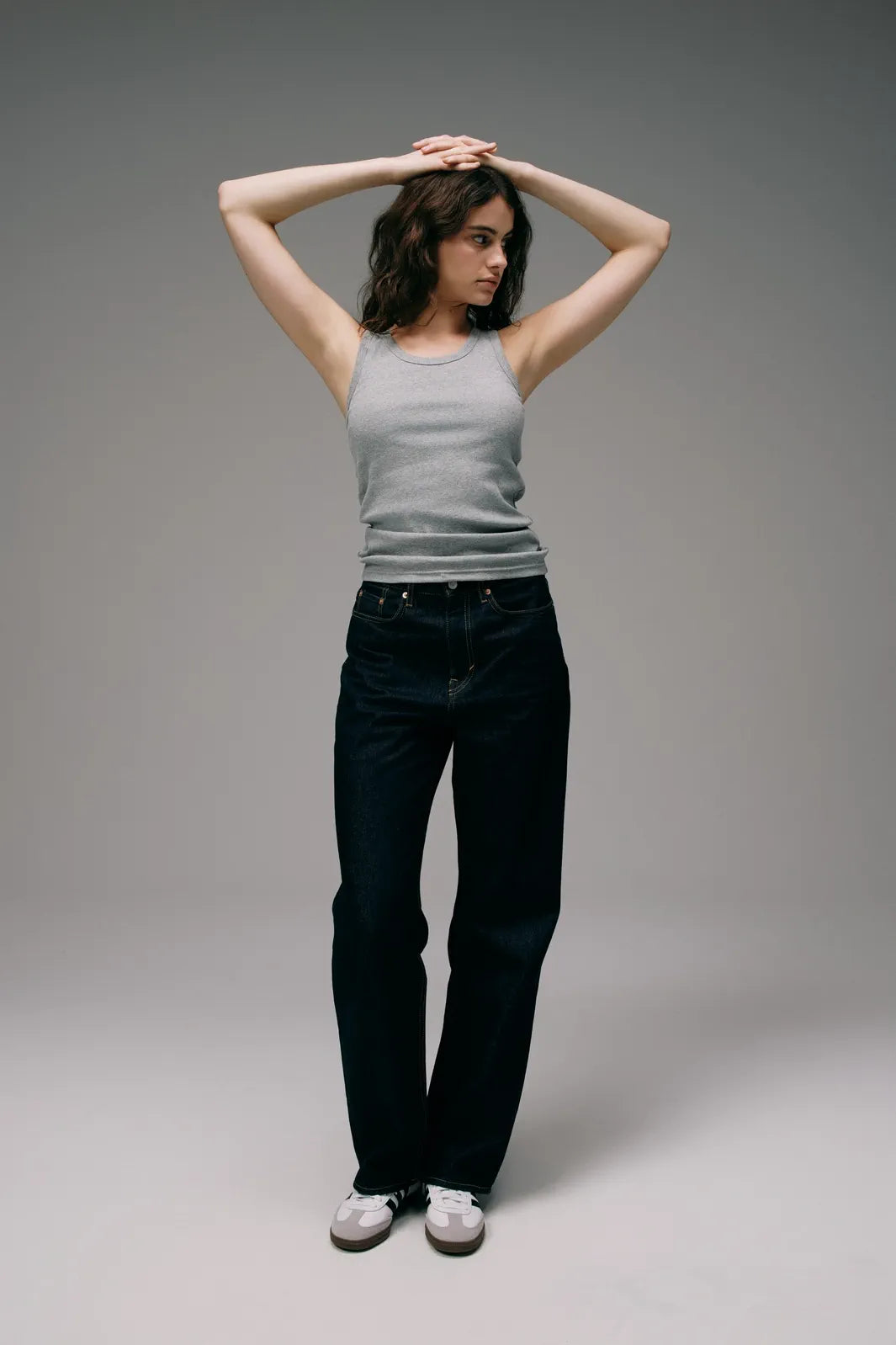 Débardeur Marcel Femme gris