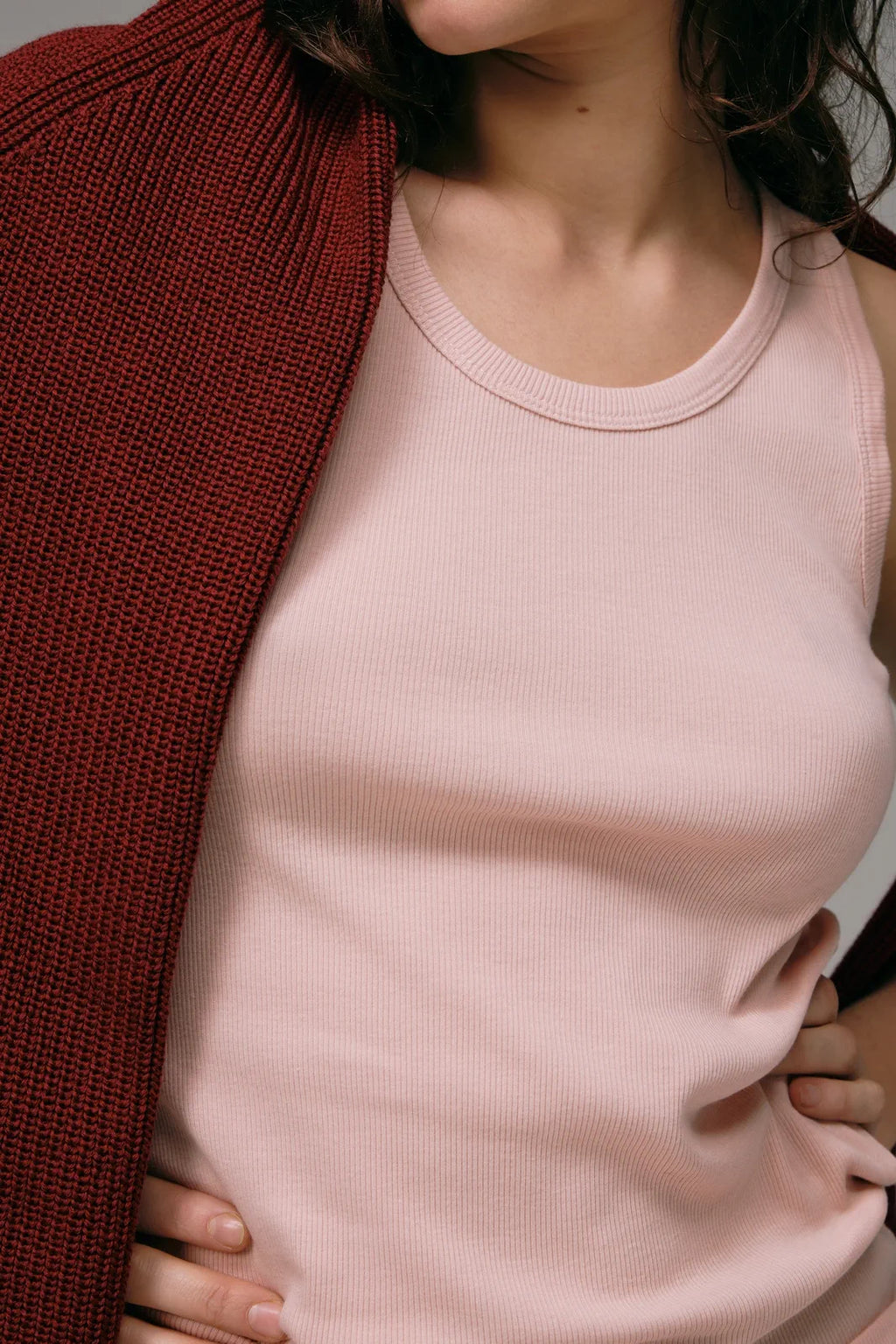 Débardeur Marcel Femme Rose made in france