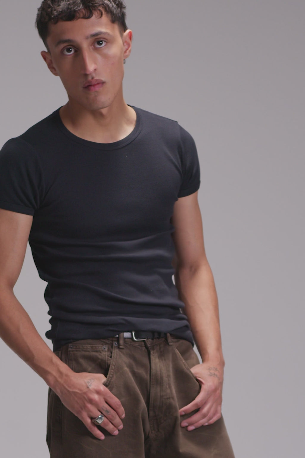 Maillot de Corps Homme Noir
