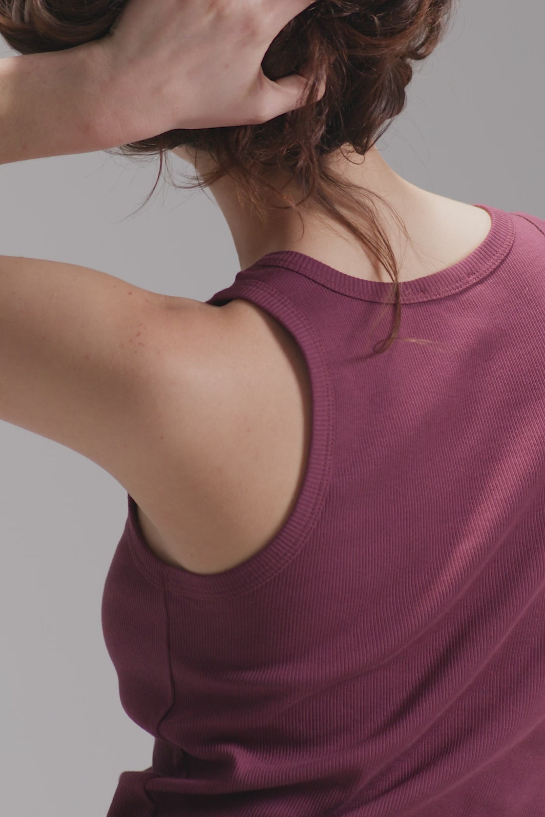 Débardeur Marcel Femme Bordeaux