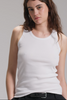 Débardeur Marcel femme Blanc